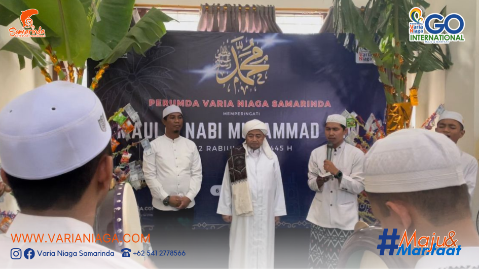 Varia Niaga Peringati Maulid Nabi Muhammad SAW bersama Habib Hasyim dan Santri Alqosan